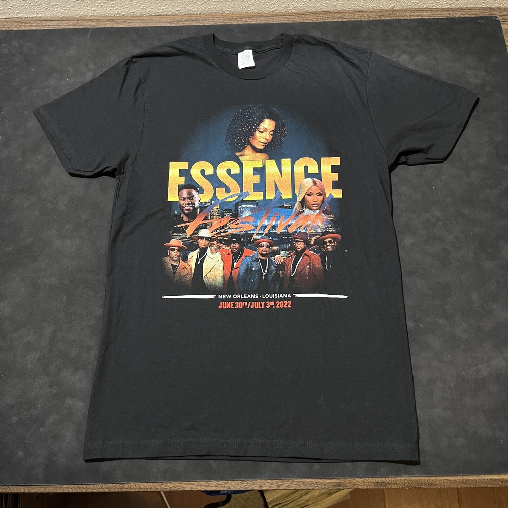 Vintage New Orleans Essence Festival Shirt Music Jazz Janet Jackson Isley y2k
